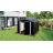 Outdoor Galvanized Steel Storage Shed for Garden and Backyard with Lockable Doors-97202370