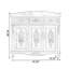 Console bleue en bois massif