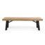 Banc d'extérieur avec panneau à lattes et structure en bois d'acacia, naturel et gris-1264767543