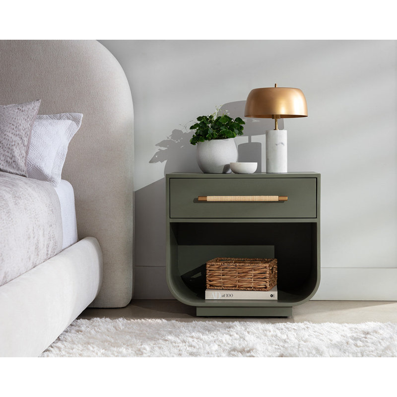 Table de chevet Tarrange - vert sauge
