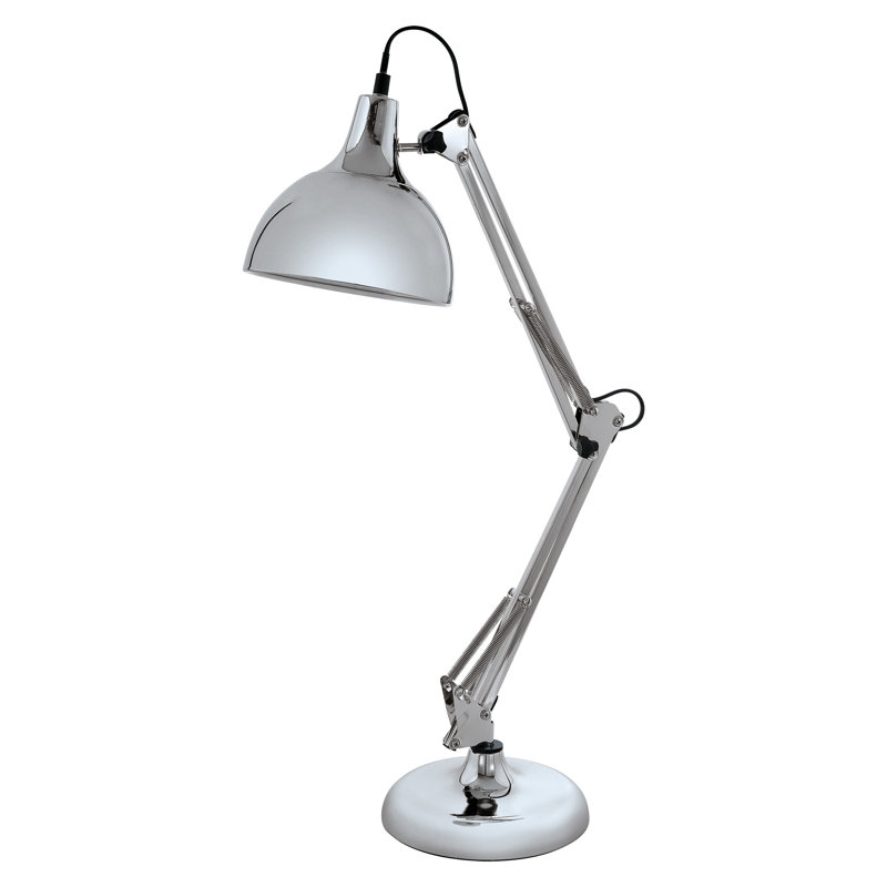 Pryor Adjustable Metal Desk Lamp, Silver