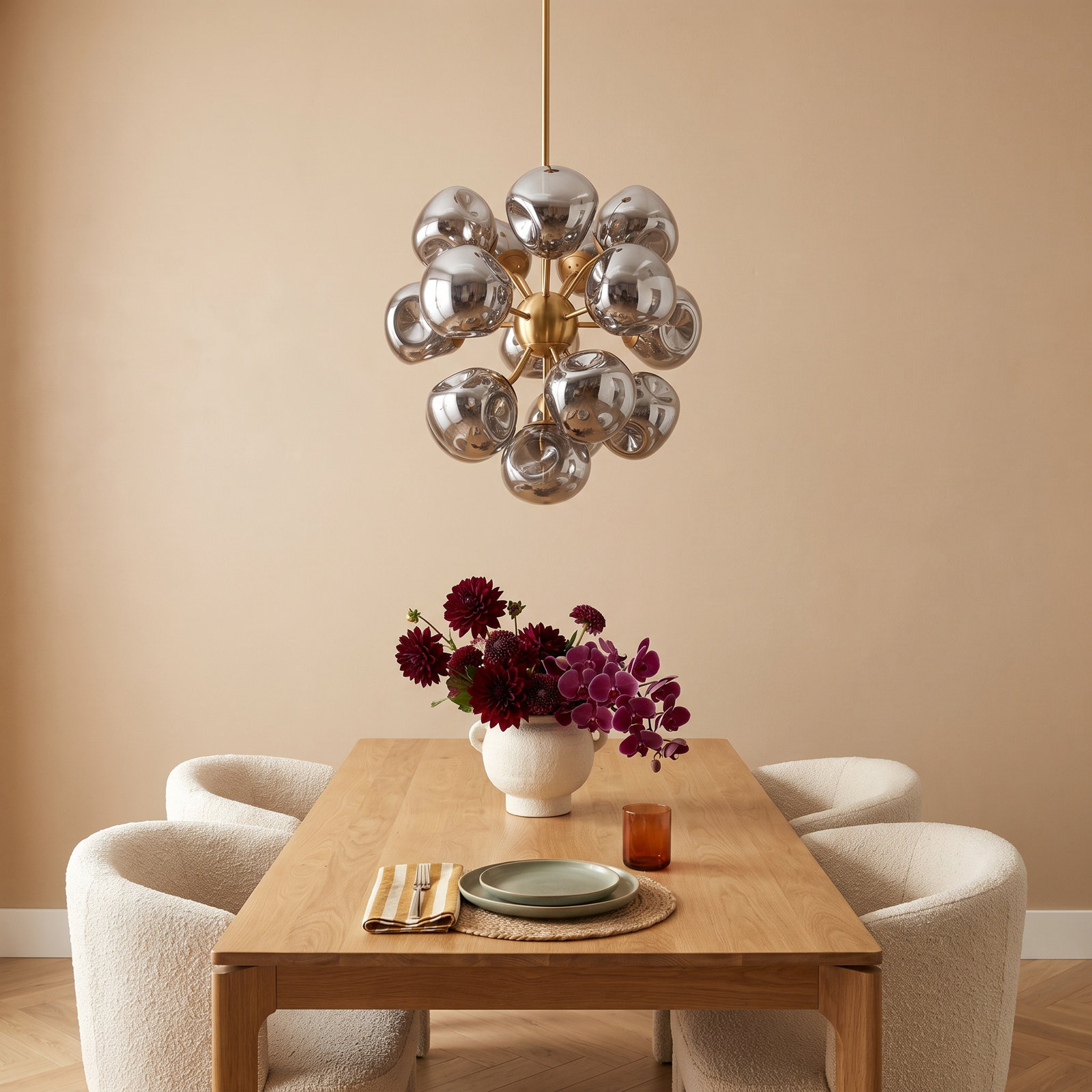 Iron 16-Light Chandelier