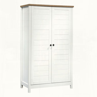 White Farmhouse Storage Cabinet