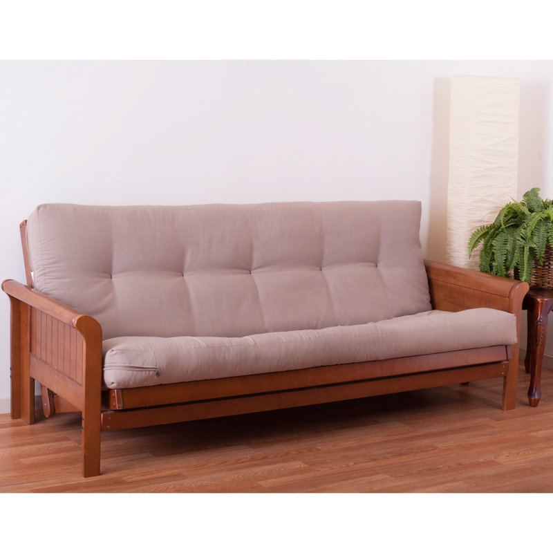 Vitality Foam Core Nylon Stuffed Futon Mattress , Toffee, Full, 10"