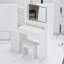 Meuble-lavabo de 41 po avec tabouret de 41 po et tabouret rembourré, grand miroir à DEL à commande tactile, interrupteur à 3 couleurs, commode à plusieurs niveaux avec rangement haute capacité, convient aux grands espaces-976536260