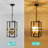 4 - Light Dimmable Geometric Lantern Modern Farmhouse Chandelier-954016063