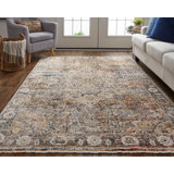 Benedetto Oriental Orange/Blue Rug