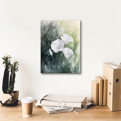 Art mural sur toile Red Barrel Studio® «Flowers In Green» par Svetlana Aleynikova