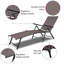 Chaise longue pliante inclinable Soileau