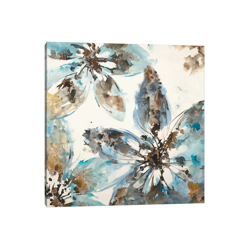 Flower Forms by Liz Jardine - Wrapped Canvas Painting, 45.72 cm H x 45.72 cm W x 3.175 cm D