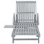 Chaise longue simple en acacia 80 po avec coussins Stanstead-1468242707