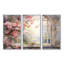 «Pink Blossoming Country Window Gaze I», art mural floral-689045679-697903872