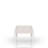 Expandable Leg Tablewith Metal Inlay - Vanilla