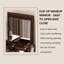 39.37"American-style solid wood brown dressing table with mirror