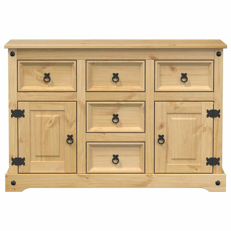 Carsen vidaXL Sideboard "Corona" 112x40x75 cm Solid Wood Pine
