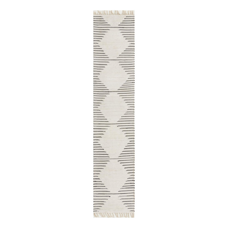 Albertas Cotton Geometric Indoor Rug, Runner 2'7" x 13'1"