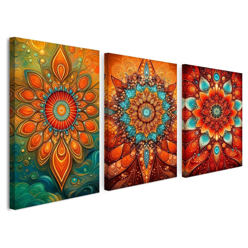 3 Piece Wrapped Canvas Wall Art