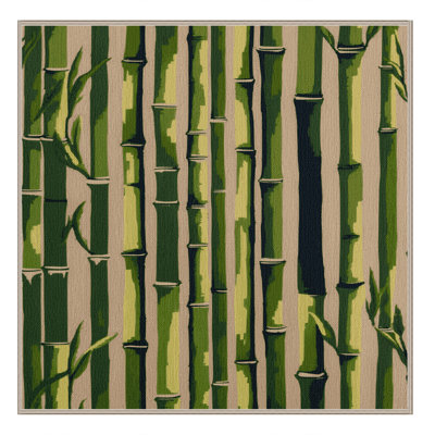 Tapis lavable en bambou