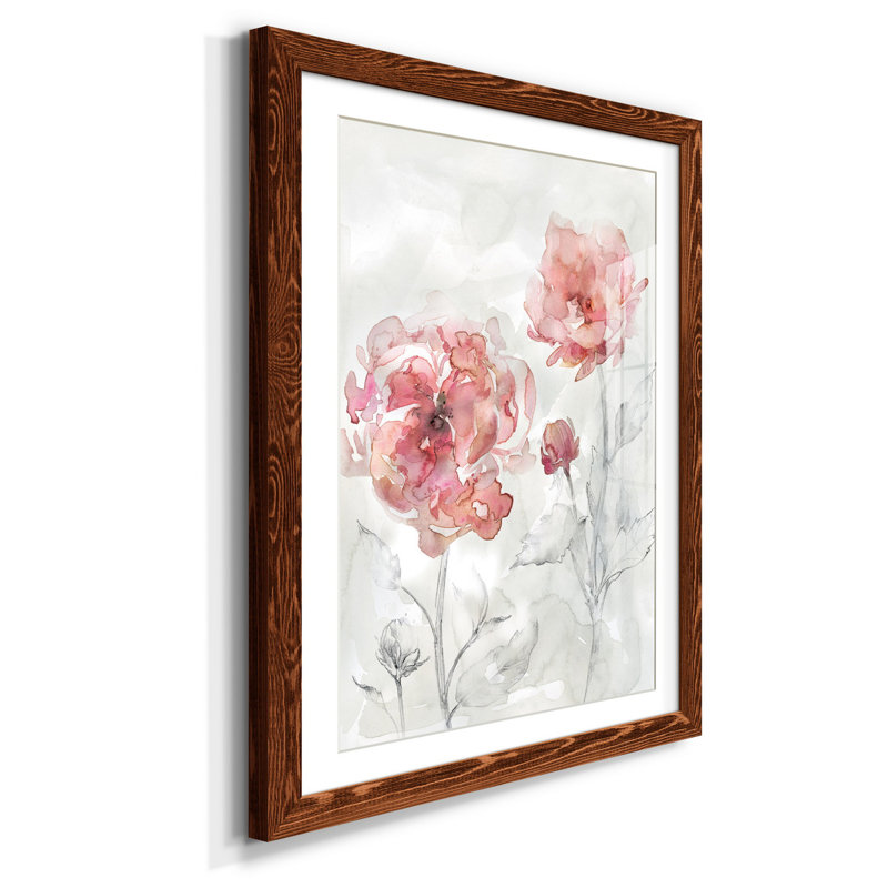 «Blush Botanical II», reproduction d'art sur papier encadrée, H 44 po x l 31 po x P 1 po, Érable