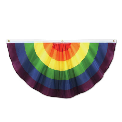 Bruant arc-en-ciel en tissu, 4 pi, paquet de 6