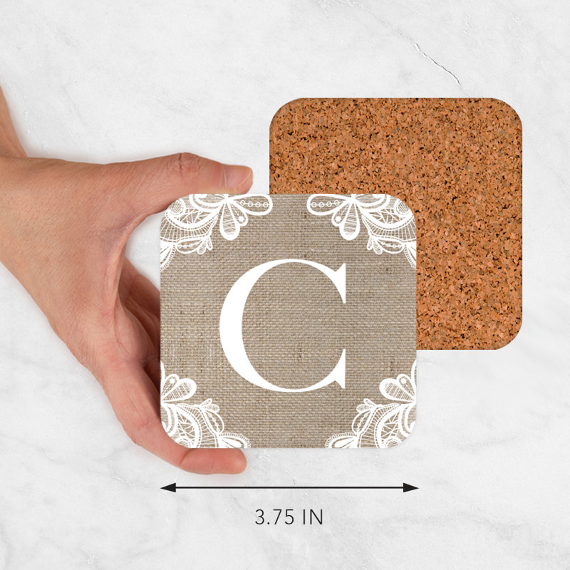 Sous-verres Café à monogramme, C