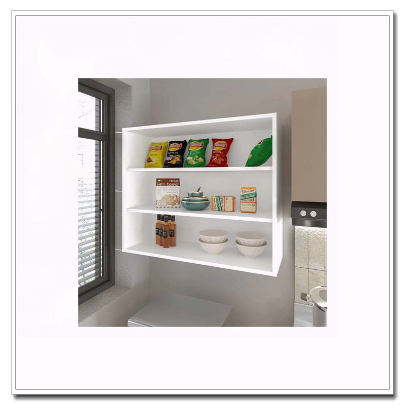 Armoire murale blanche avec rangement ouvert, H 30 po x l 12 po x P 36 po, Blanc