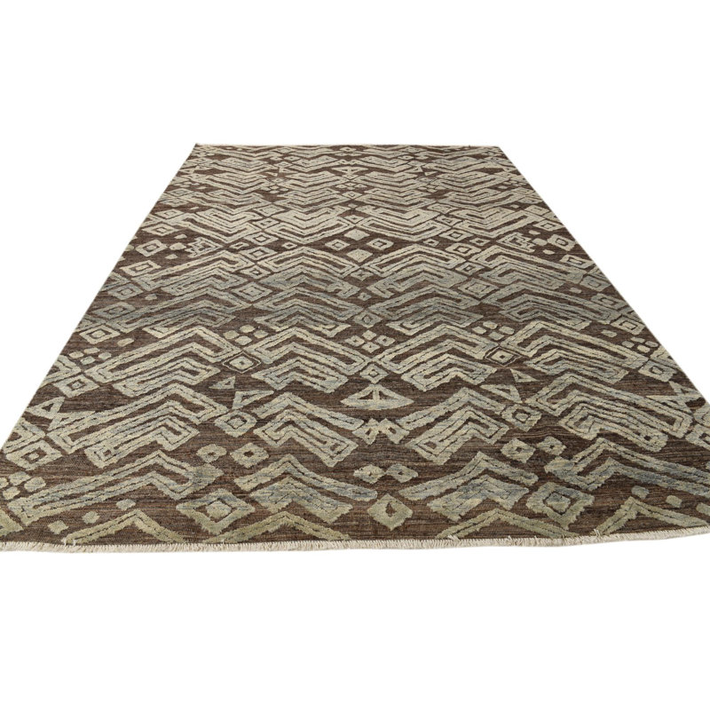 Tapis brun 9 x 12 Pham