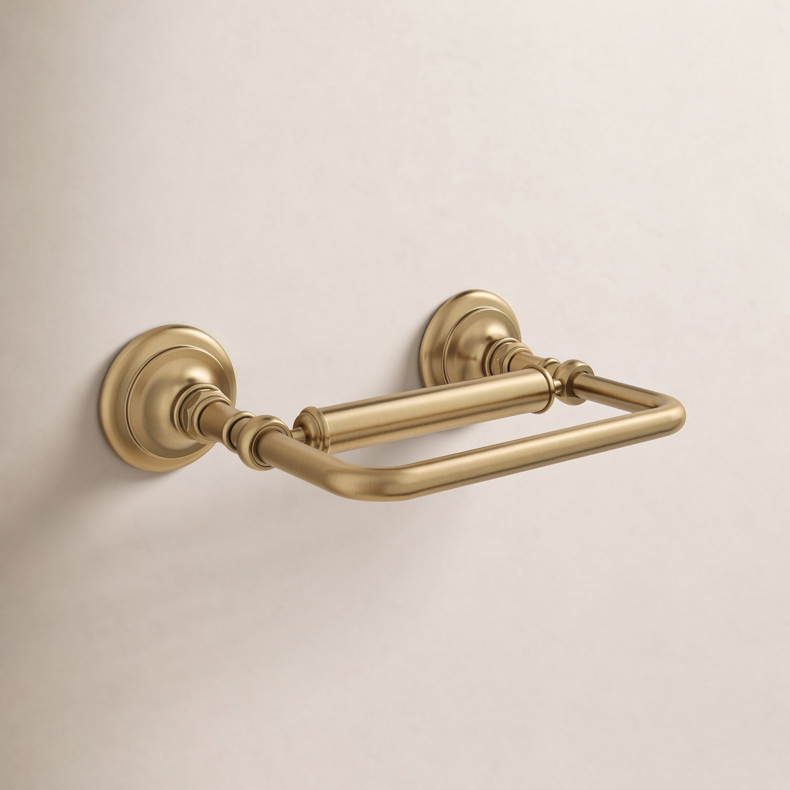Artifacts Pivoting Toilet Paper Holder, Vibrant Brushed Moderne Brass