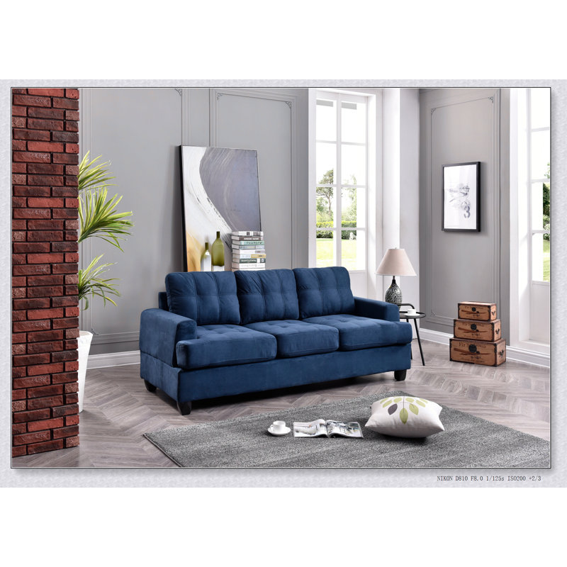 Canapé Sandridge de Furniture, canapé de salon confortable avec coussins réversibles et structure durable