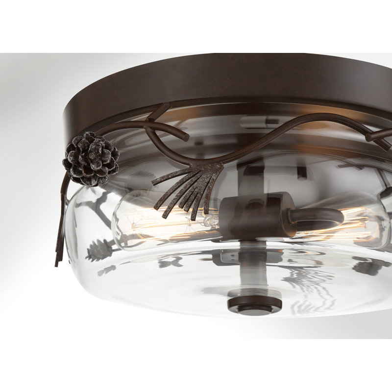 Fauzia Glass Flush Mount