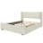 Solid Wood Upholstered Bed with Rectangular Headboard with 2 Drawer Side Storage-1451155003-1451155005