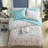 Vibrant Aqua Polyester Bedding Sets, Boho Style For Home Comfort