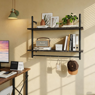 64 cm H x 80 cm W Floating Shelf Bookcase