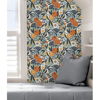 Rouleau de papier peint adhésif L 18 pi x l 20,5 po Clementine Garden
