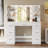 Ragin Makeup Vanity With Usb Power Outlet And 3 Modes Adjustable Brightness Light-1494473756