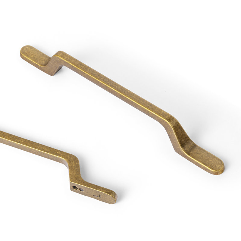 Matte Gold Modern Arch Bar Drawer Pull Set