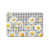 Motif floral jaune / blanc