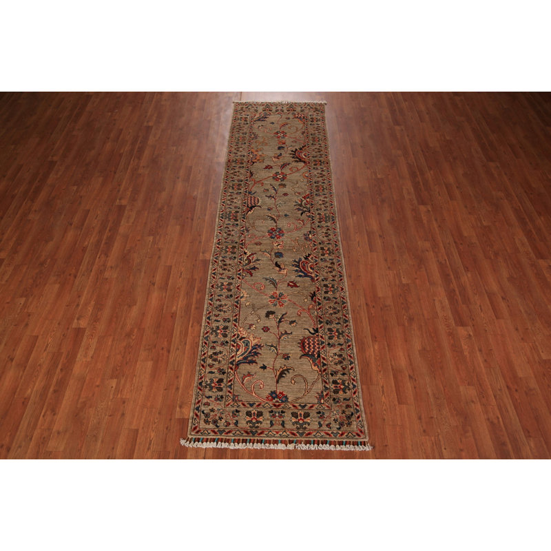 Tapis de couloir oriental à motif végétal Ziegler