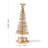 Gold Xmas Tree Light with Metal Stand for Table Decoration