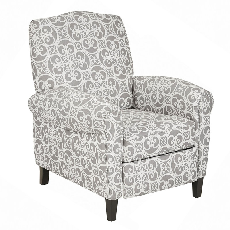 Push Back Recliner, Gray