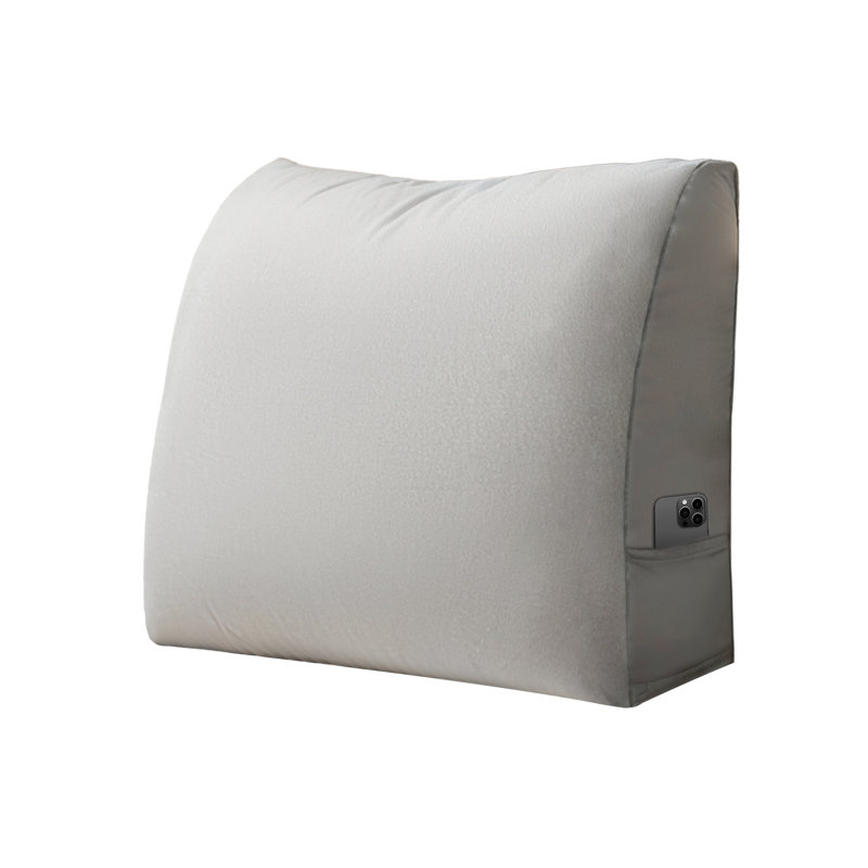 Triangular Backrest Cushion, Grey