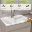 Évier de cuisine 36 po x L 30 po avec lavabo à surface verticale avec armoire de rangement verticale, combinant à la fois fonctionnalité et esthétique-121654544