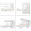Lit superposé simple au dessus d'un lit double Kahir Kids-659514359