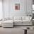 Modular Sectional Couch,Upholstered Soft Chenille Fabric Sofa,3 Seater With Ottoman L Shape Sofa-819305535