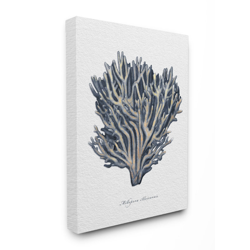 « sea life corail painting », impression, H 48 po x l 36 po, Toile tendue