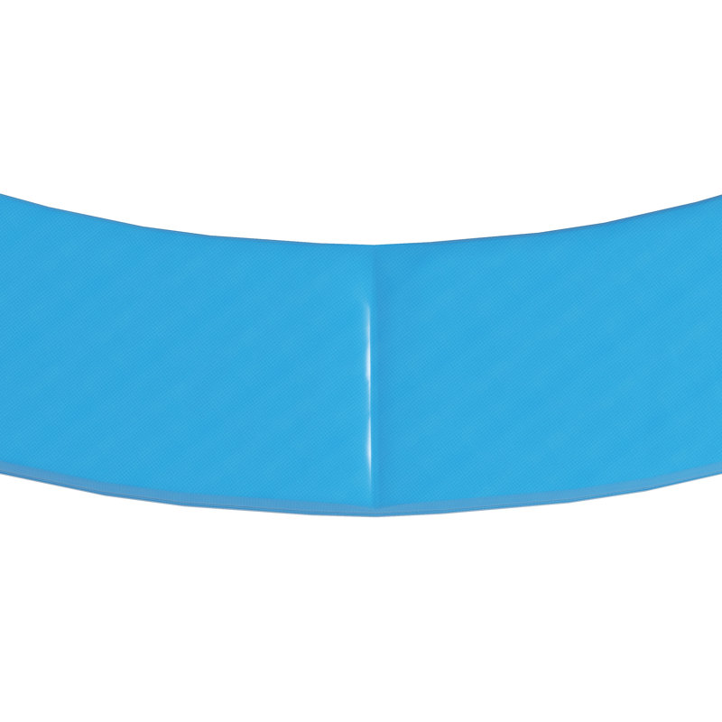 Coussin de bordure pour trampoline, Bleu, H 0,6 po x l 168 po x P 168 po