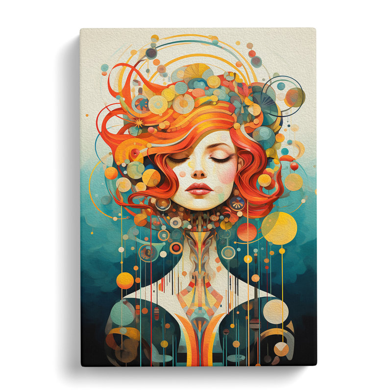 Virgo Zodiac Dadaism - No Frame Print, 60cm H x 40cm W x 3cm D