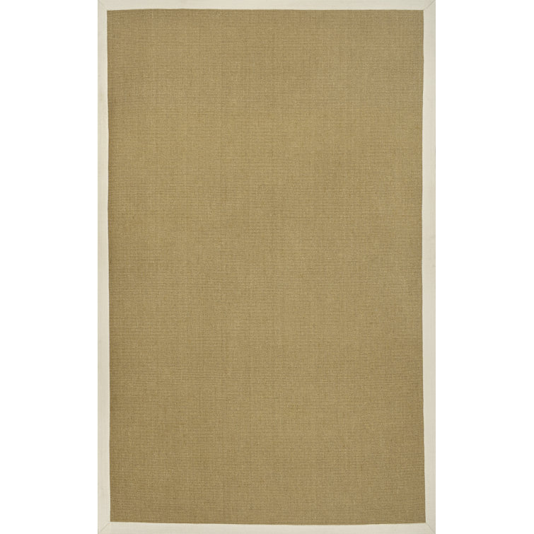 Locklin Farmhouse Cottage Border Jute Natural/Beige Rug