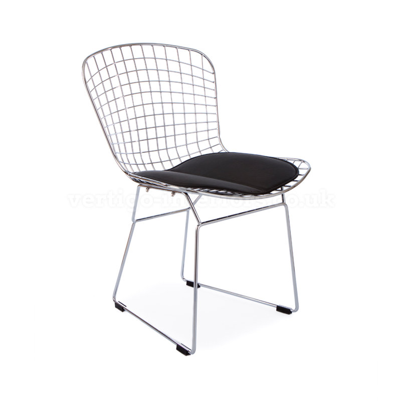 Ontiveros Metal Windsor Side Chair, Noir, 2
