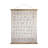 Holler Canvas and Wood Scroll Wall Decor with Alphabet, Numbers and Jute Hanger